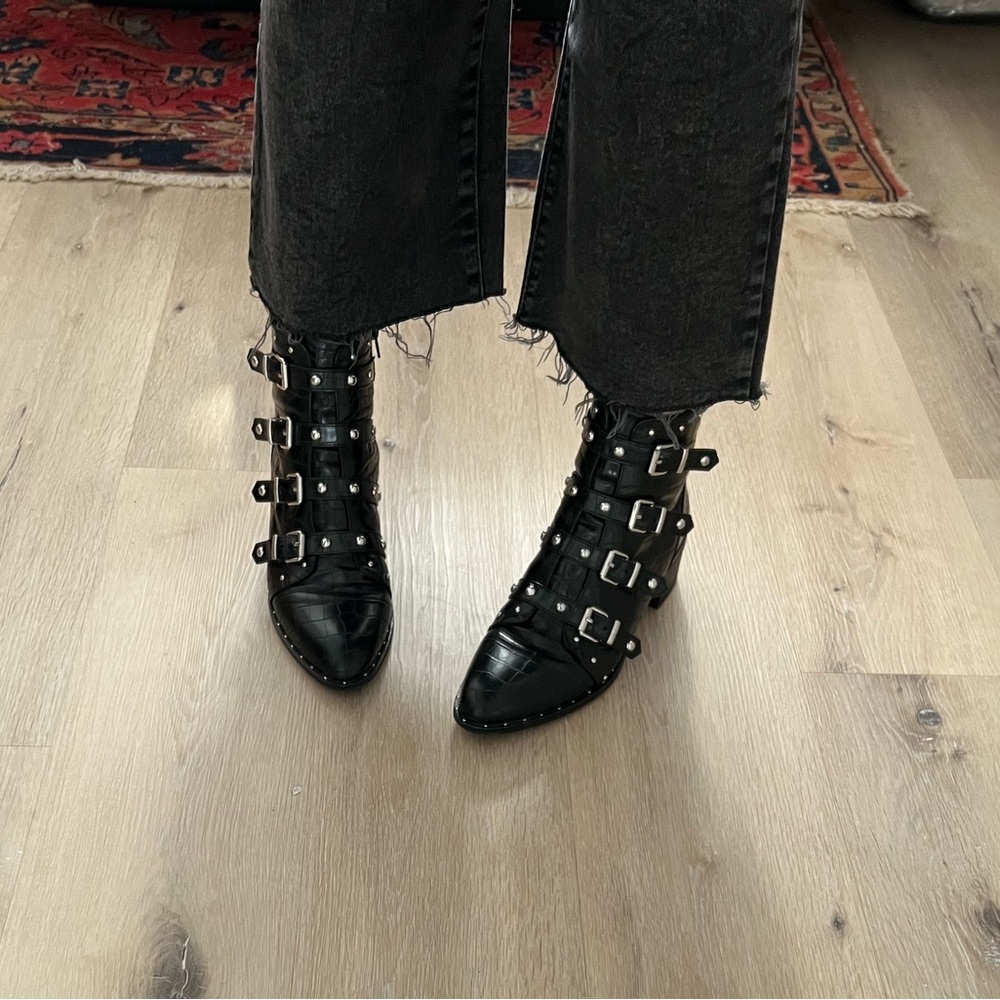 Buckle & Studded Booties